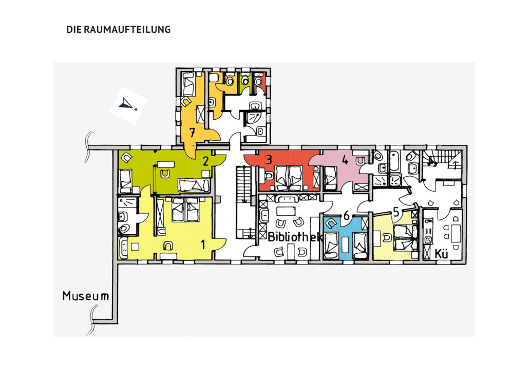 Grundriss Gästeetage